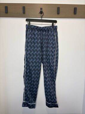 Coach Pajama Bottoms Navy Multi XS/S Horse & Carriage Cotton Lounge Pants